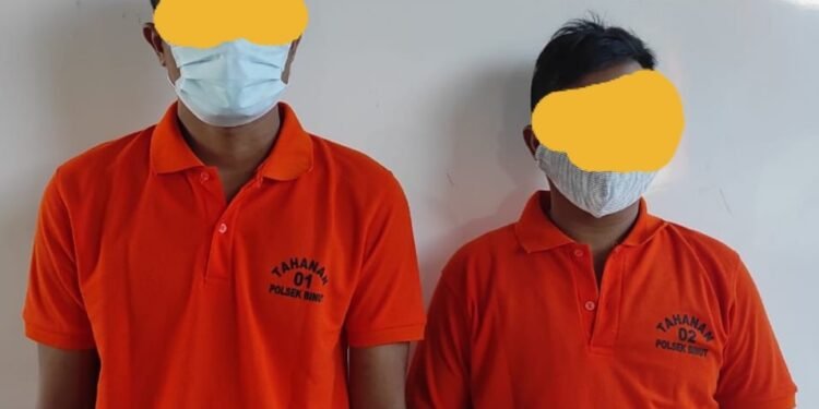 Polsek Bintan Utara Polres Bintan Berhasil Bekuk Pelaku Pencuri Besi Tower.