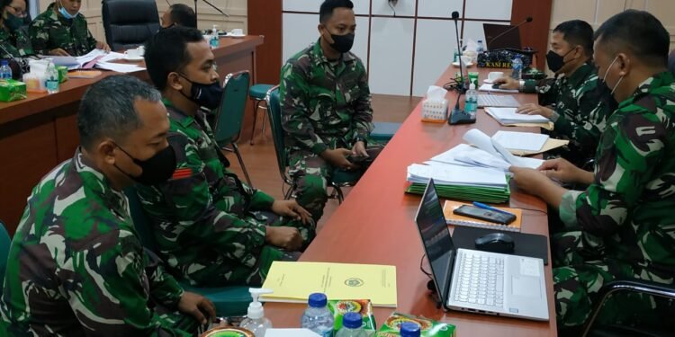 Korem 033/WP Terima Kunjungan Tim Wasrik Current Audit Dari Itjen TNI.
