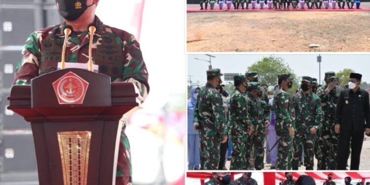 Pangdam l/BB Dan Danrem 033/WP Dampingi Panglima TNI Dalam Rangka Peresmian Makogabwilhan l,ll,lll Dan Monumen Tri Matra.