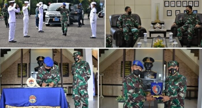 Danlantamal lV Tanjungpinang Terima Courtesy Call Danpusmal.