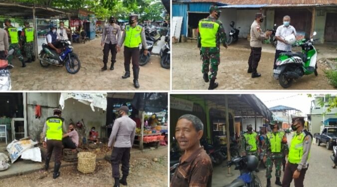 Polres Bintan Melalui Polsek Jajaran Laksanakan Operasi Yustisi Protokol Kesehatan.