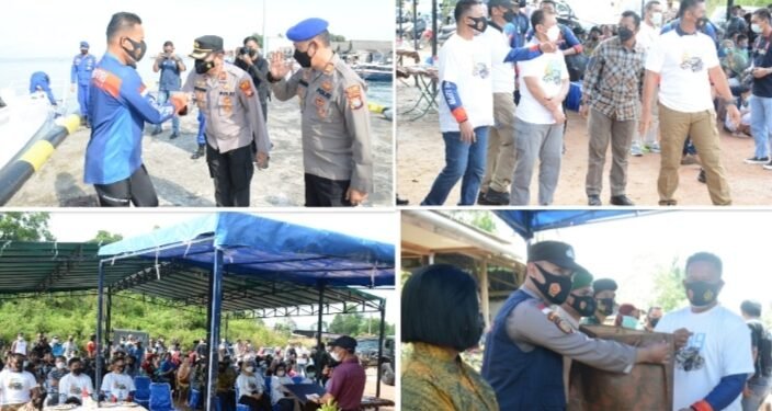 Kunjungan Kapolda Kepri Dalam Rangka Kegiatan Pengabdian 33 Tahun TNI-Polri AKABRI 89 Di Wilayah Kabupaten Bintan.