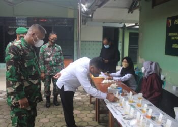 Prajurit, Kodim 0808/Blitar Laksanakan Sosialisasi P4GN Dan Tes Urine.