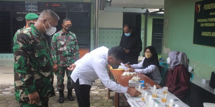 Prajurit, Kodim 0808/Blitar Laksanakan Sosialisasi P4GN Dan Tes Urine.