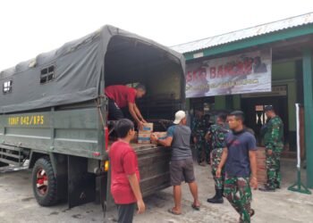 Wilmar Group Memberikan Bantuan 1000 Liter Minyak Goreng Kepada Kodam XII/Tpr Yang disalurkan Oleh Yonif 642/Kps.