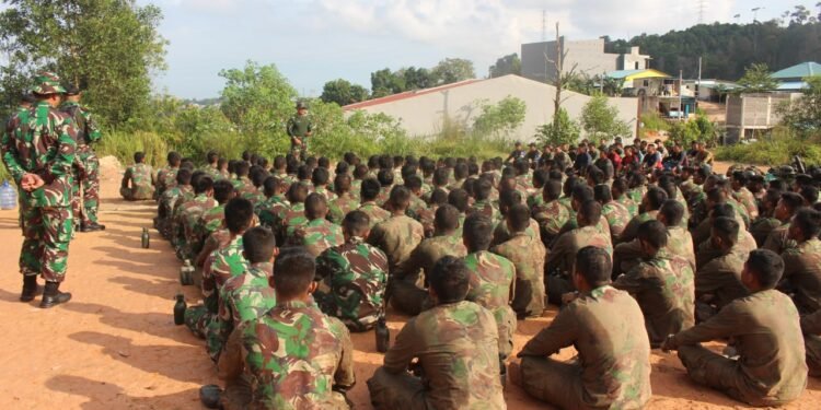 Yonif Raider Khusus 136/TS Gelar Latihan Pertempuran Hutan “Jungle war”.