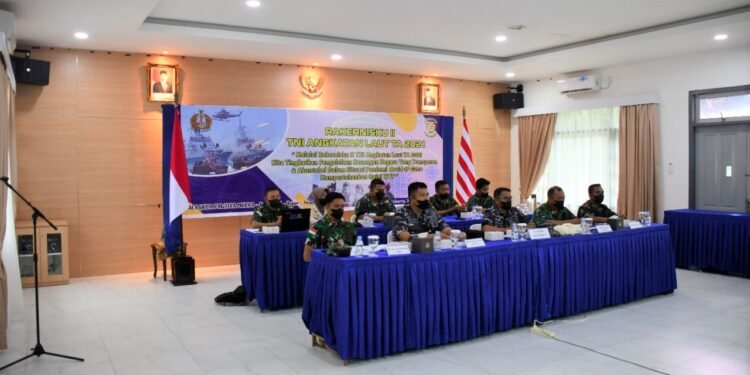 Melalui Vicon Kakuwil Lantamal lV Ikuti Rakenisku ll TNI AL TA. 2021.