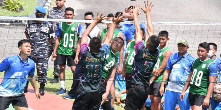 Tim Bola Voli Lantamal lV Berhasil Menjuarai Lomba Bola Voli Lantamal lV.