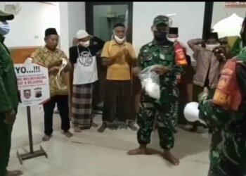 Babinsa Ingatkan Para Jamaah Agar Tidak Terlena.