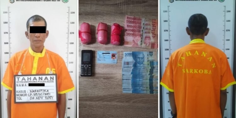 Ditresnarkoba Polda Kepri Berhasil Amankan Seorang Pelaku Tindak Pidana Narkotika Jenis Sabu.