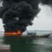 Kapal Penyalur BBM Terbakar, Ini Penjelasan Dirut Cabang Pertamina SB Dan Kapten Kapal.