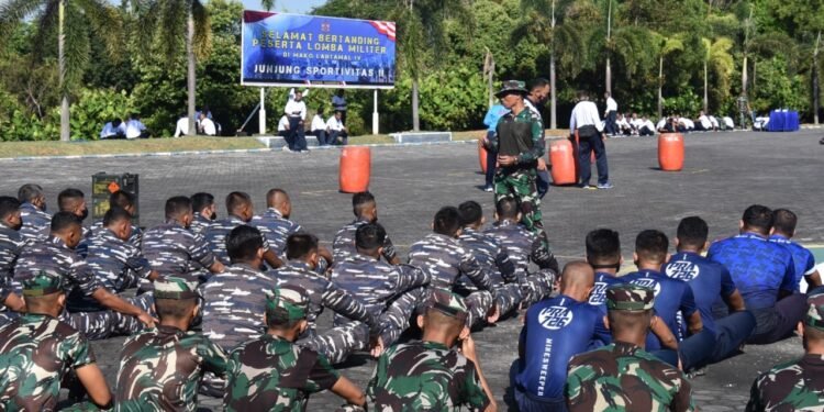 Sambut Hari Armada RI Tahun 2021, Lantamal IV Gelar Lomba Militer Kekuatan Matra Laut.