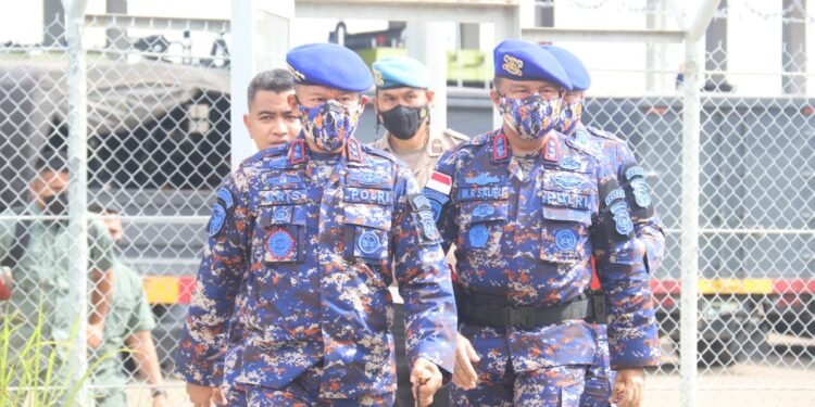 Pelepasan Personil Sat Brimob Polda Kepri Kompi Penugasan BKO Polda Metro Jaya.