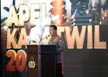 Apel Kasatwil, Kapolri Minta Capaian Positif Penanganan Covid Dipertahankan Hingga Kebiasaan Untuk Berbuat Baik.