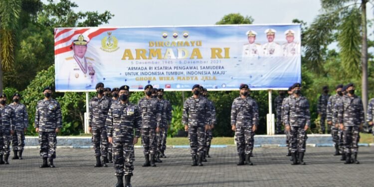 Lantamal IV Melaksanakan Peringatan Hari Armada RI Tahun 2021.