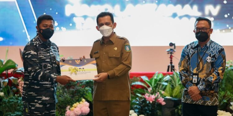 Danlantamal IV Terima DIPA TA. 2022 Dari Gubernur Provinsi Kepri.