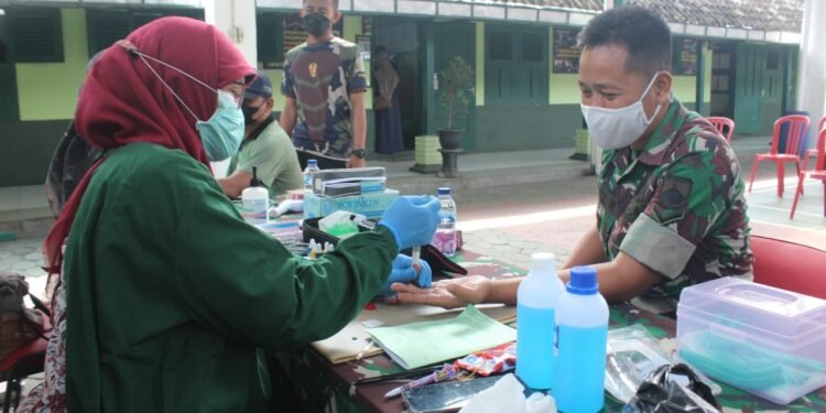 Peringati Hari Juang TNI AD Ke-76, Kodim 0726/Sukoharjo Gelar Donor Darah.