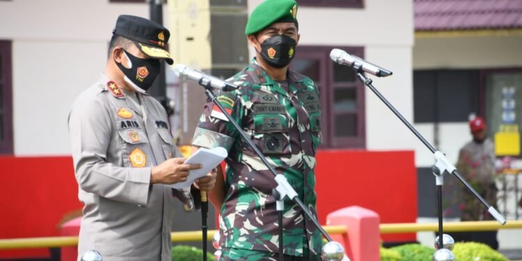 Kapolda Kepri Dan Danrem 003/WP Membuka Pendidikan Dan Latihan Integritas Dikmaba TNI-AD Dan Diktuba Polri T.A 2921.