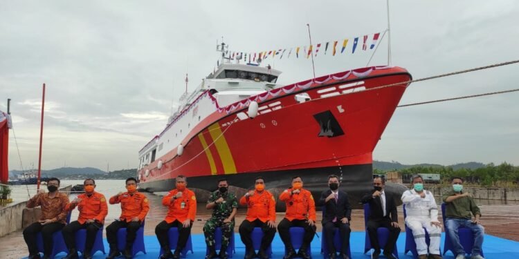 Komandan Lantamal lV Hadiri Peluncuran Kapal Negara (KN) Ganesah 105.