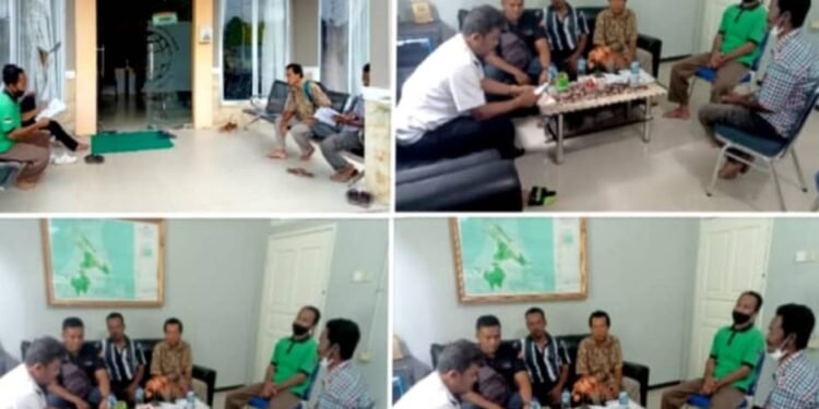 Guna Kelanjutan Tindak Hukum Dan Arahan Pihak Satreskrim Polres Lingga, Perwakilan Warga Linau Datangi Kantor BPN Lingga Minta SKPT.
