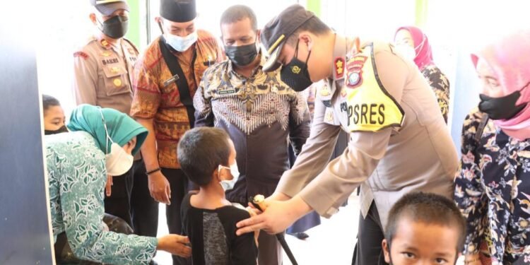 Terbentuknya Herd Immunity, Polres Lingga Gelar Vaksinasi Untuk Anak Usia Dini.