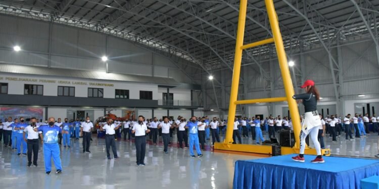 Lantamal lV Olahraga Bersama Wing Udara 1 dan Lanudal Tanjungpinang.
