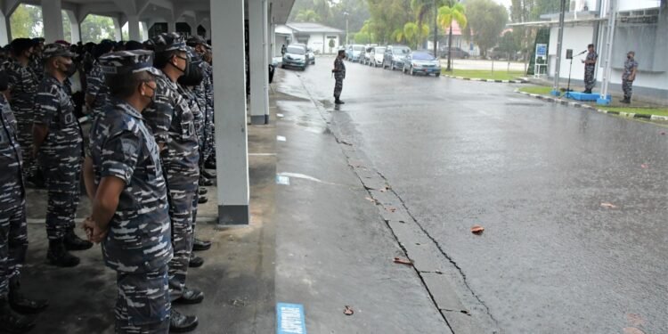 Lantamal lV Gelar Apel Khusus Hari Jum’at, 31 Desember 2021.