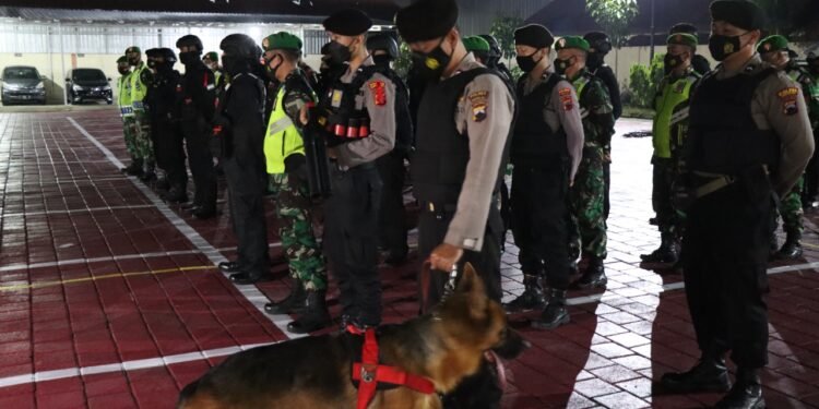 Kodim Boyolali Bersinergi Amankan Malam Tahun Baru 2022.