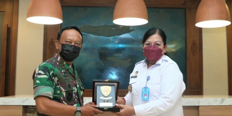 Pangkoopsau I Terima Kunjungan Direktur Izin Tinggal Keimigrasian.