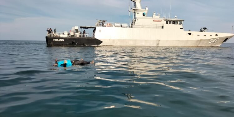 Dua Nelayan Sergai Hilang Tenggelam Dilaut, Satu Berhasil Ditemukan TNI AL di Perairan Batubara.
