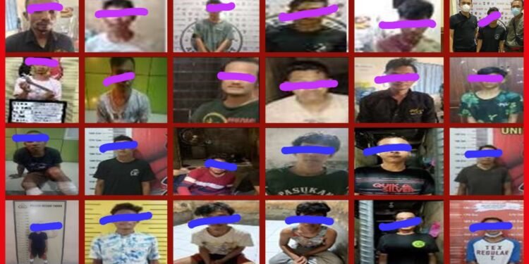 Tim Siluman Dit Reskrimum Ringkus 39 Begal, 5 Ditembak.