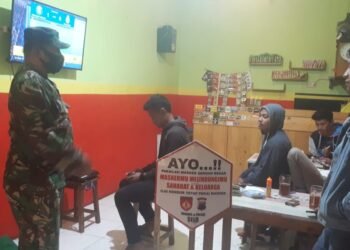 Koramil Selo Disiplinkan Warga Samiran.