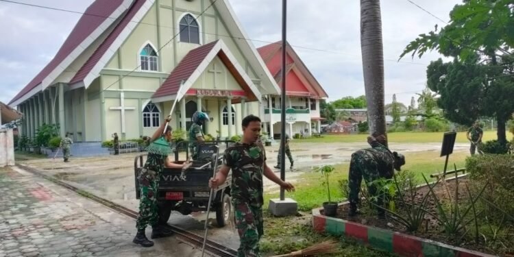 Melalui Pembinaan Teritorial Wujudkan Lingkungan Bersih dan Sehat.