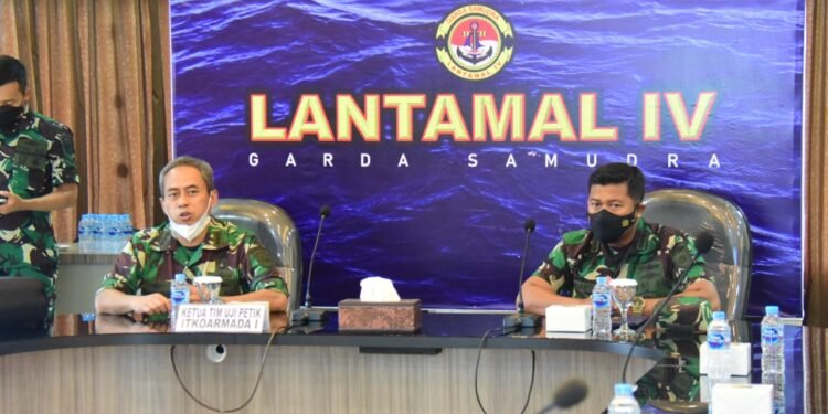 Uji Petik Tim Inspektorat Koarmada l di Mako Lantamal lV.