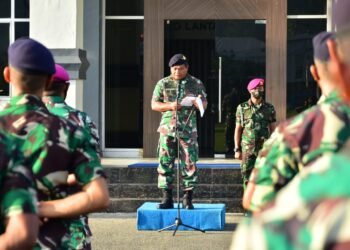 Danlantamal XIV Pimpin Upacara Purna Tugas Bintara TNI AL.