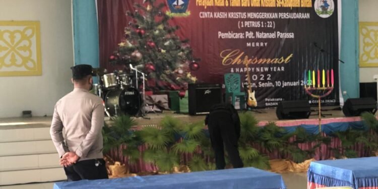 Amankan Perayaan Natal 2021 dan Tahun Baru 2022 Bersama di Gedung Nasional Tanjung Uban.