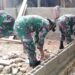 Hadir Mengatasi Kesulitan Masyarakat Perbatasan, Satgas Pamtas RI-RDTL Yonif 743/PSY Bantu Bangun Rumah.