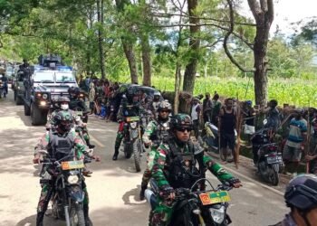 Bersama Tiga Kepala Daerah Lopogo, Kodim 1702/JWY Dorong Upaya Percepatan Perdamaian.