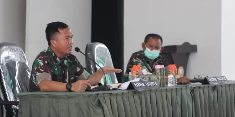Dandim Sampaikan Arahan Kepala Staf Angkatan Darat ke Personel Jajaran.