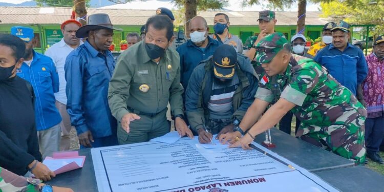 TNI Fasilitasi Perdamaian Masyarakat di Wamena.