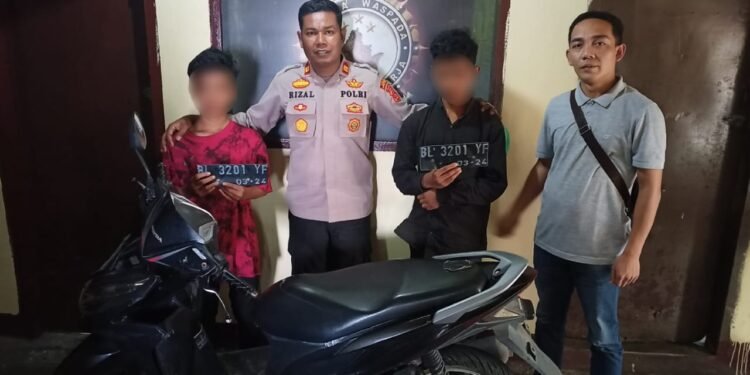 Polres Bener Meriah Amankan Dua Orang Pelaku Curanmor Yang Masih Dibawah Umur.
