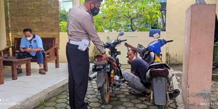Sat Lantas Polres Kendal Tindak Tegas Pengguna Knalpot Brong.