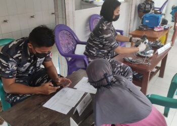 Koarmada III Terus Gempur Covid-19 Dengan Serbuan Vaksinasi Setiap Hari.