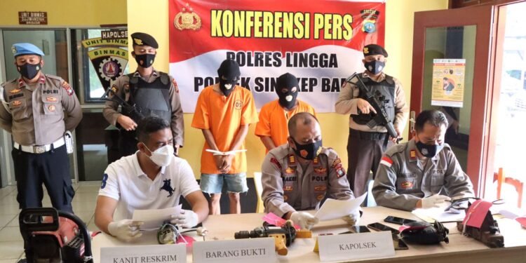 Polsek Singkep Barat Ungkap Kasus Pencurian Pembobolan Gudang.