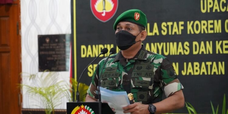 Isi Kekosongan Jabatan, Danrem 071/Wijayakusuma Pimpin Rotasi Jabatan Perwira Menengah Korem 071/Wijayakusuma.