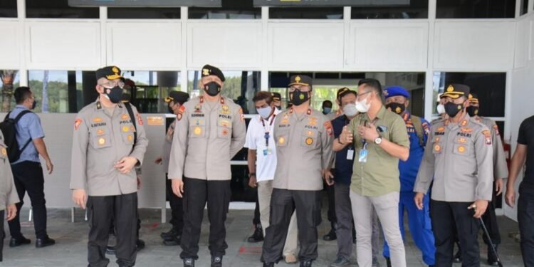 Wakapolda Kepri Bersama Tim Mabes Polri Tinjau Persiapan Kawasan Pariwisata Lagoi Menghadapi Travel Bubble.