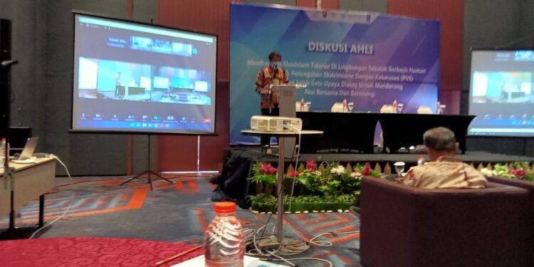 Dirbinmas Polda Jatim Ikuti Diskusi Membangun Ekosistem Toleransi di Lingkungan Sekolah.