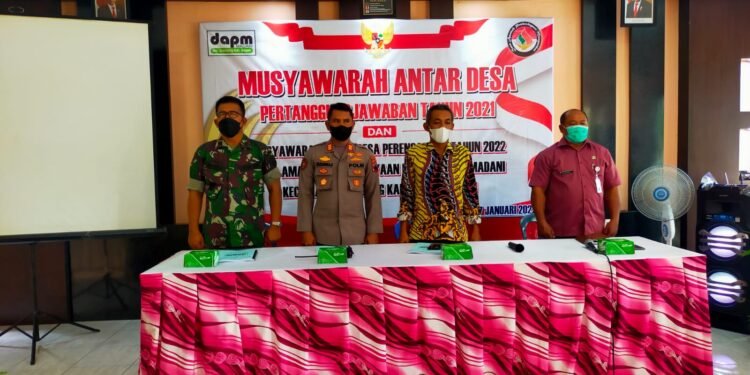 Danramil Gondang Hadiri Musyawarah Antar Desa.