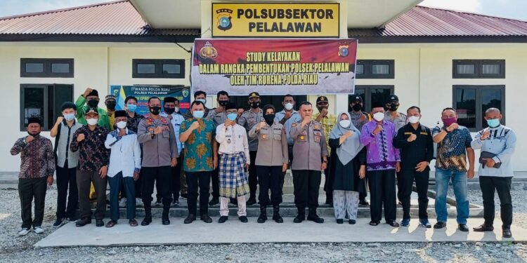 Masyarakat Dukung Peningkatan Status, Tim Polda Lakukan Uji Kelayakan di Polsubsektor Pelalawan.