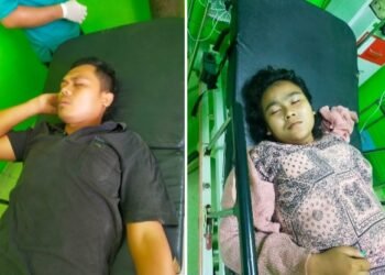 Lakalantas Truk Trailer, Pengendara dan Penumpang Honda Verza Dilarikan ke Rumah Sakit.